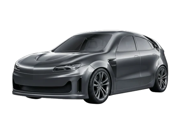 Silver SUV exterior concept from the group design report